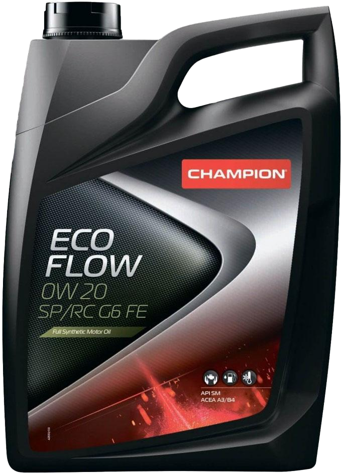 Моторное масло Champion Eco Flow 0W20 SP/RC G6 FE, 4л